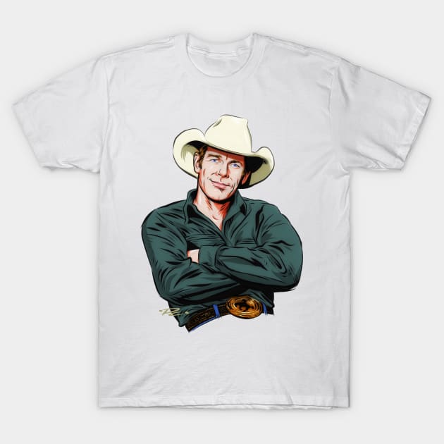 Chris LeDoux - An illustration by Paul Cemmick T-Shirt by PLAYDIGITAL2020